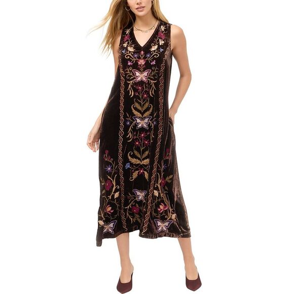 Johnny Was Dresses & Skirts - Johnny Was Womens Carminia Silk-Blend Tank Dress